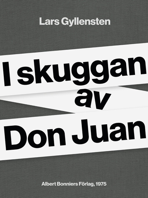 Title details for I skuggan av Don Juan by Lars Gyllensten - Available